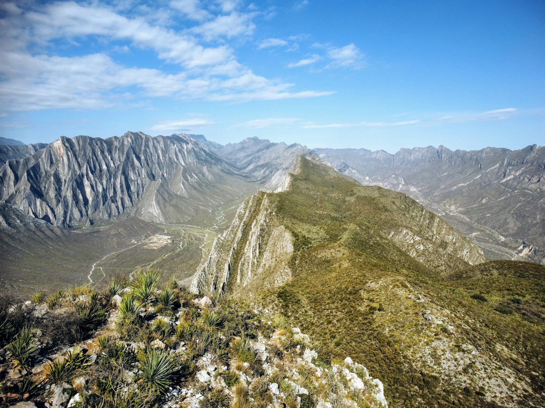 Paisaje montañoso de Nuevo León